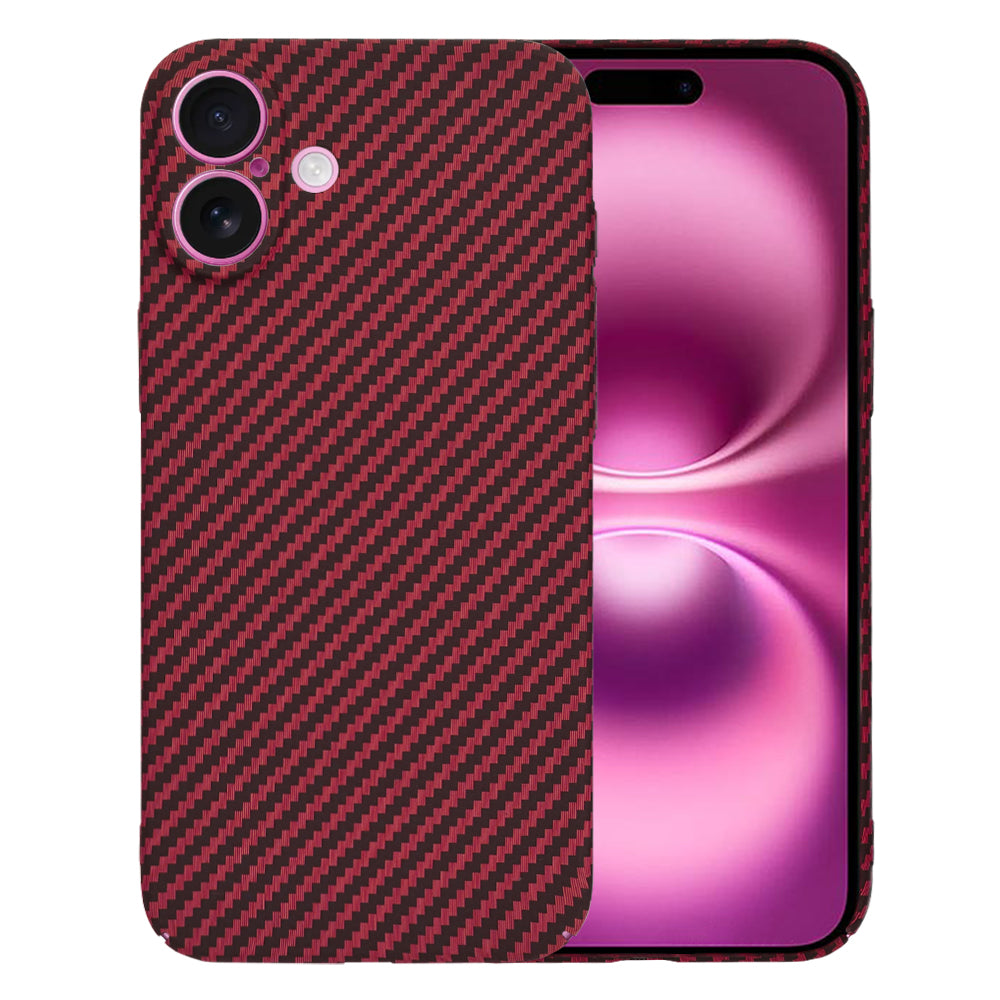 Maska za Apple iPhone 16 Plus, Techsuit, Carbonite FiberShell, Crvena