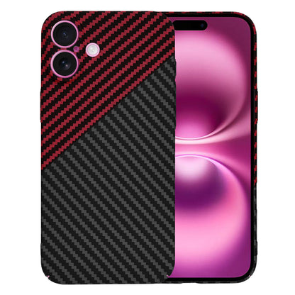 Maska za Apple iPhone 16 Plus, Techsuit, Carbonite FiberShell, Crno Crvena
