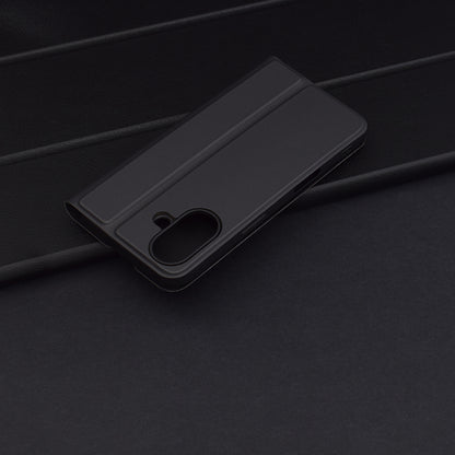 Maska za Apple iPhone 16 Plus, Techsuit, Magskin Book, Crna
