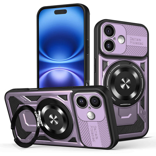 Maska za Apple iPhone 16 Plus, Techsuit, RuggedCam, Ljubičasta