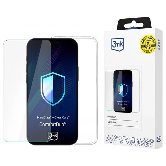 Maska za Apple iPhone 16 Pro, 3MK, ComfortDuo, Prozirna