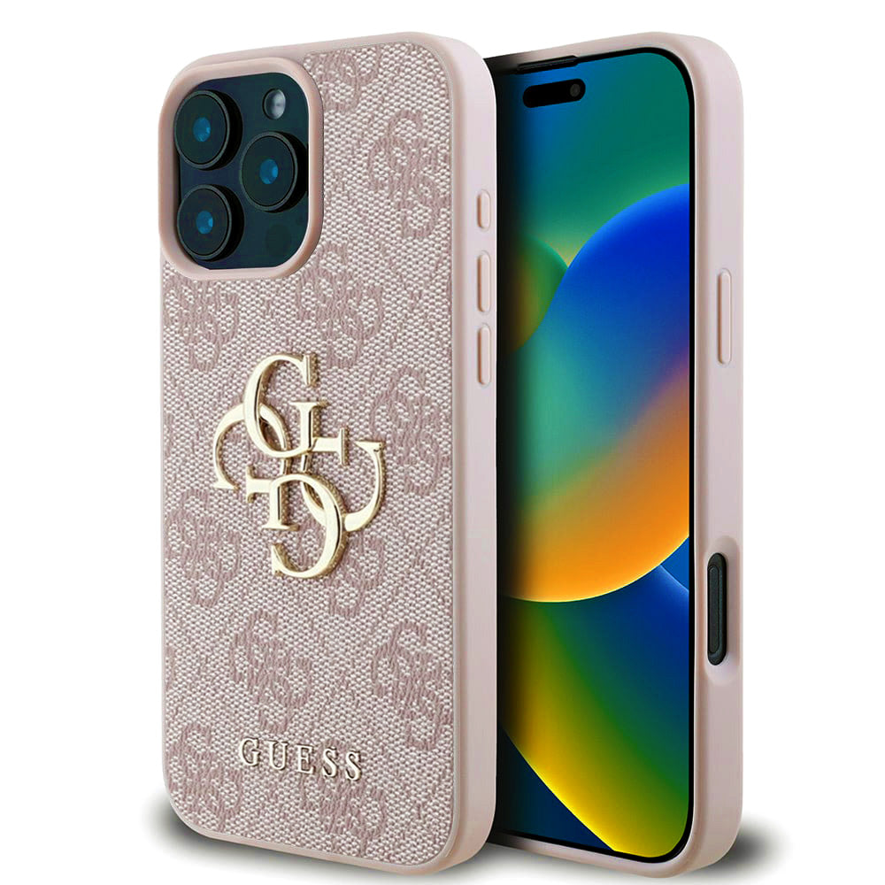 Futrola za Apple iPhone 16 Pro, Guess, 4G Big Logo, Roza