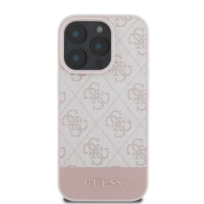 Futrola za Apple iPhone 16 Pro, Guess, 4G Bottom Stripe, Roza