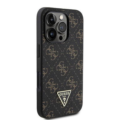 Futrola za Apple iPhone 16 Pro, Guess, 4G Triangle Logo, Bijela