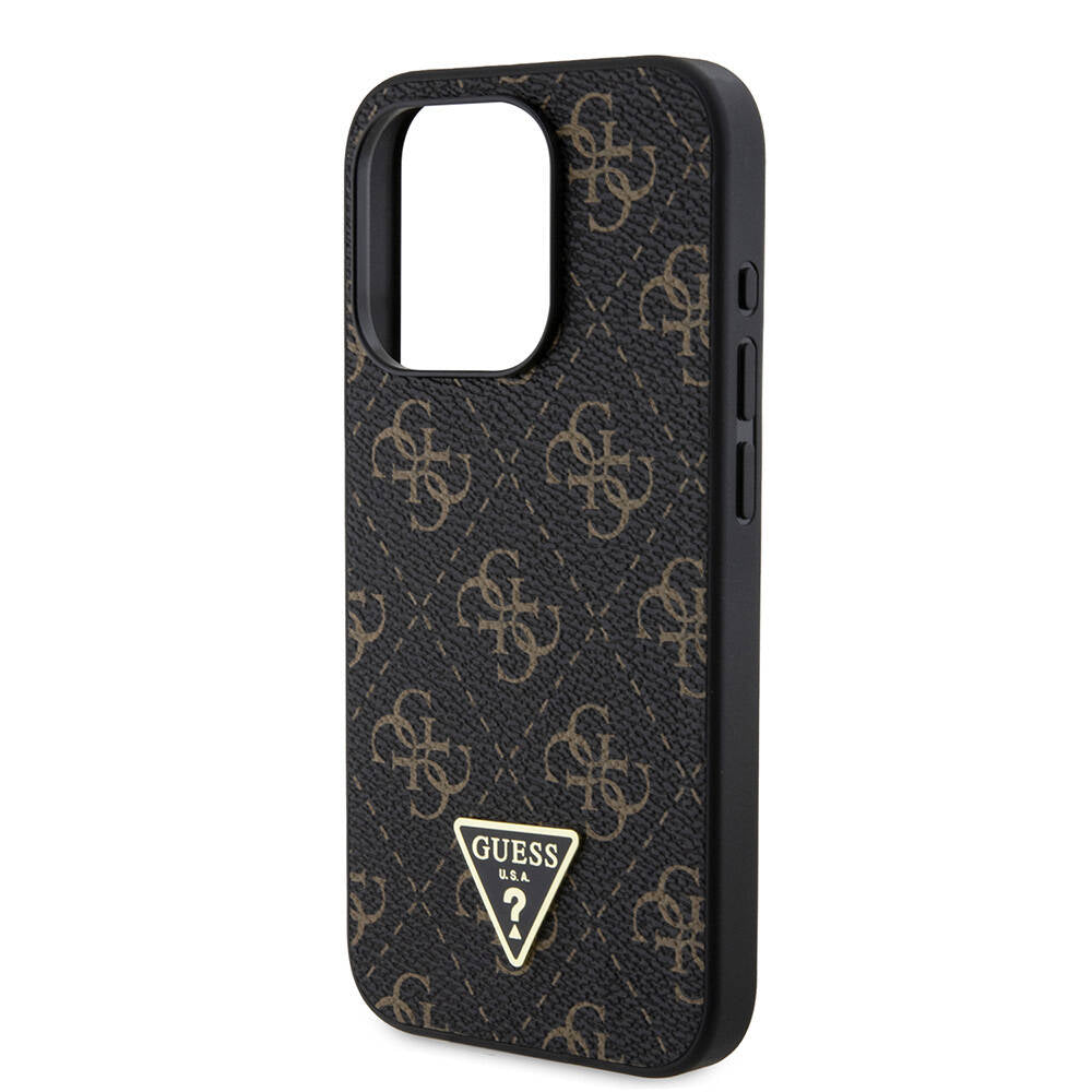 Futrola za Apple iPhone 16 Pro, Guess, 4G Triangle Logo, Bijela