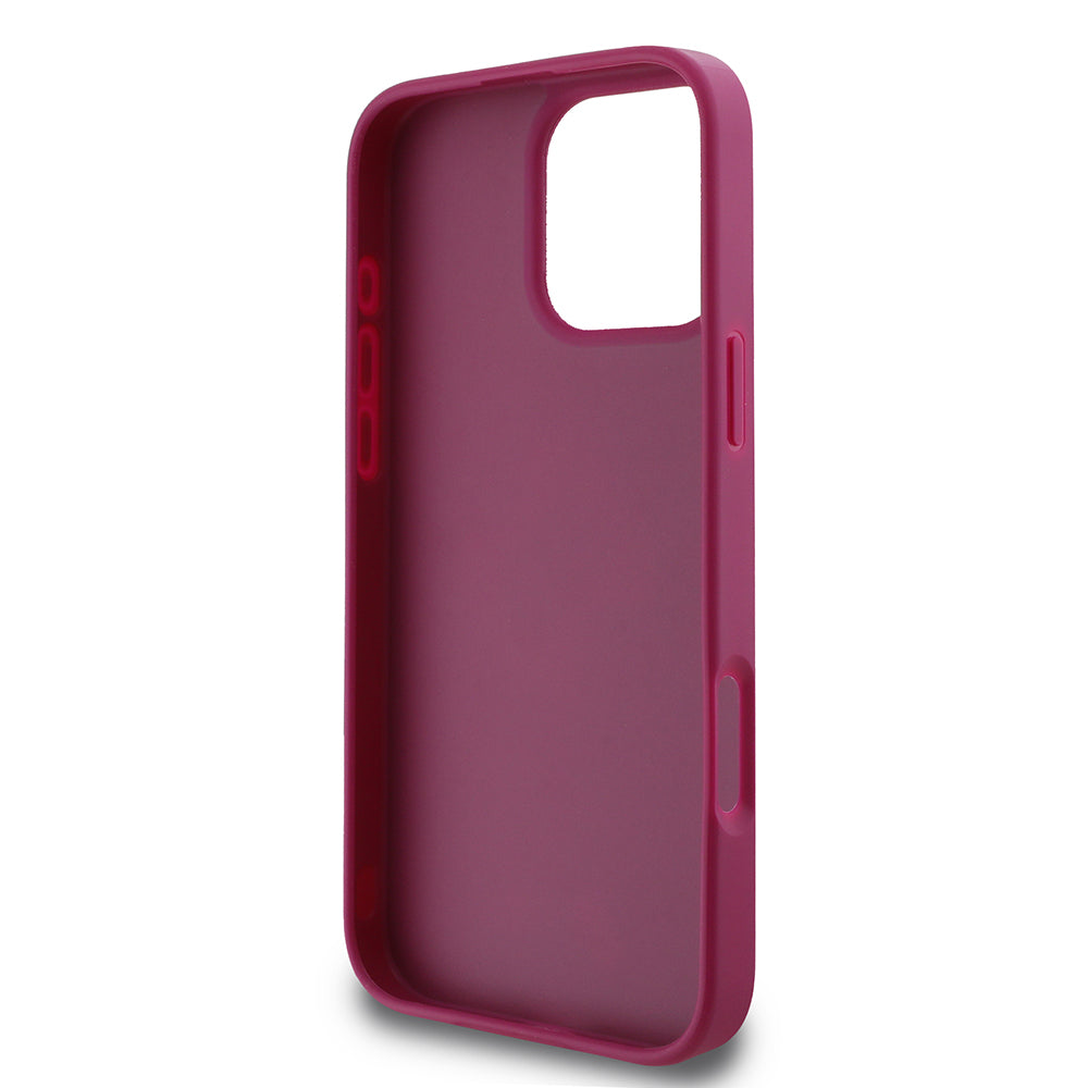Futrola za Apple iPhone 16 Pro, Guess, Glitter Big 4G Script, Magenta