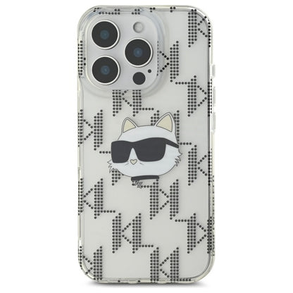 Futrola za Apple iPhone 16 Pro, Karl Lagerfeld, IML Luxury Electroplated Choupette's Head, Prozirna