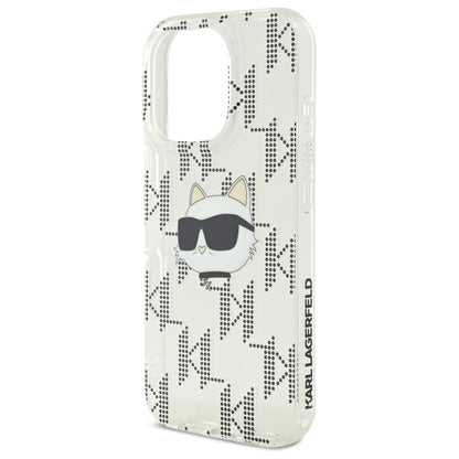 Futrola za Apple iPhone 16 Pro, Karl Lagerfeld, IML Luxury Electroplated Choupette's Head, Prozirna