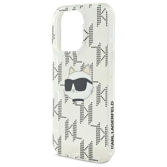 Futrola za Apple iPhone 16 Pro, Karl Lagerfeld, IML Luxury Electroplated Choupette's Head, Prozirna