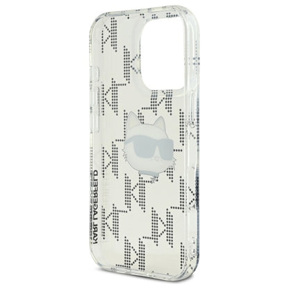 Futrola za Apple iPhone 16 Pro, Karl Lagerfeld, IML Luxury Electroplated Choupette's Head, Prozirna