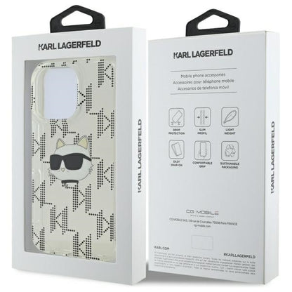 Futrola za Apple iPhone 16 Pro, Karl Lagerfeld, IML Luxury Electroplated Choupette's Head, Prozirna