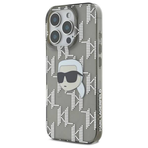 Futrola za Apple iPhone 16 Pro, Karl Lagerfeld, IML Luxury Electroplated Karl's Head, Crna