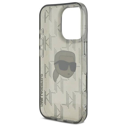 Futrola za Apple iPhone 16 Pro, Karl Lagerfeld, IML Luxury Electroplated Karl's Head, Crna