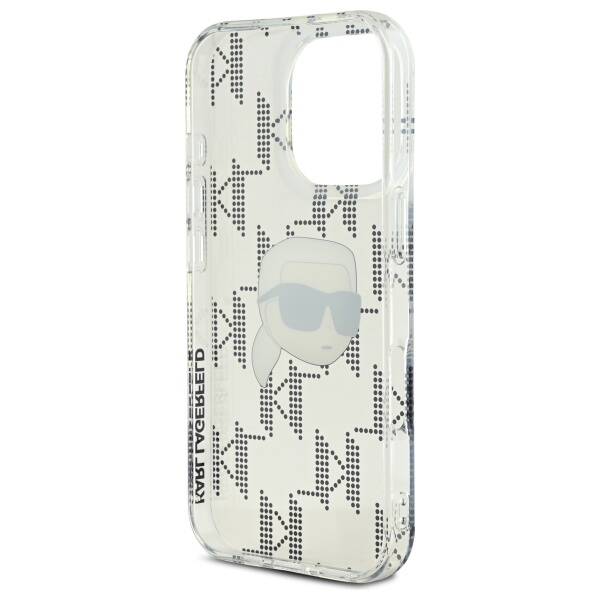 Futrola za Apple iPhone 16 Pro, Karl Lagerfeld, IML Luxury Electroplated Karl's Head, Prozirna
