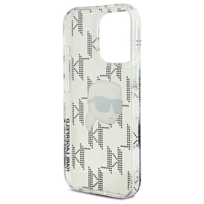 Futrola za Apple iPhone 16 Pro, Karl Lagerfeld, IML Luxury Electroplated Karl's Head, Prozirna