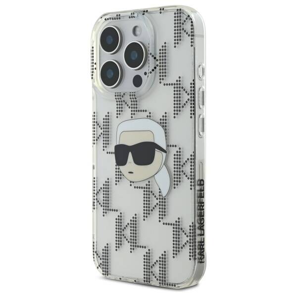 Futrola za Apple iPhone 16 Pro, Karl Lagerfeld, IML Luxury Electroplated Karl's Head, Prozirna