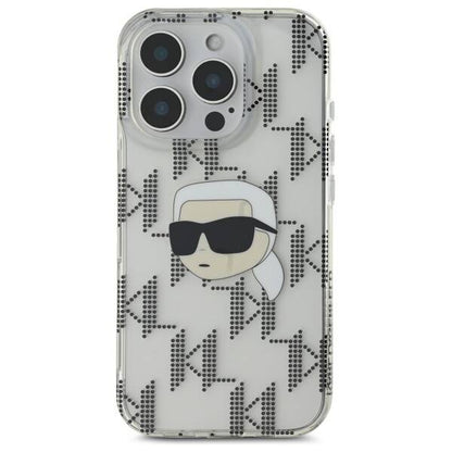 Futrola za Apple iPhone 16 Pro, Karl Lagerfeld, IML Luxury Electroplated Karl's Head, Prozirna