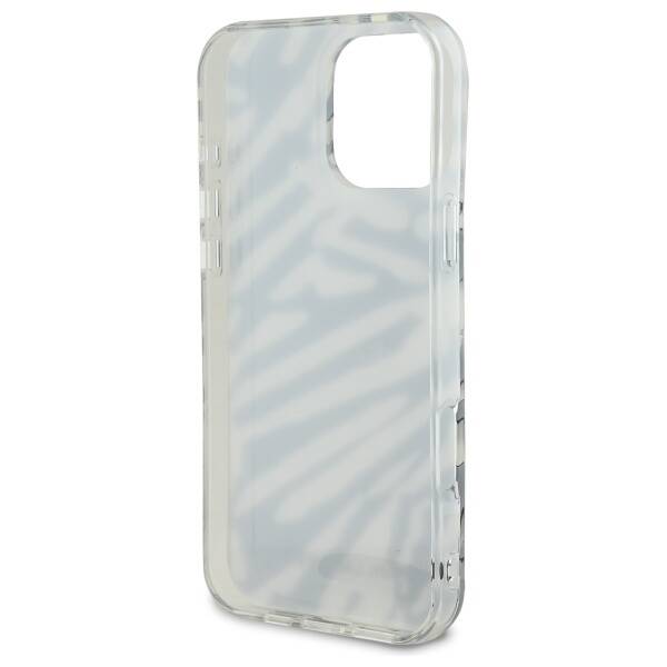 Futrola za Apple iPhone 16 Pro, Karl Lagerfeld, IML Luxury Zebra Pattern with Strap, Crna