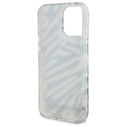 Futrola za Apple iPhone 16 Pro, Karl Lagerfeld, IML Luxury Zebra Pattern with Strap, Crna