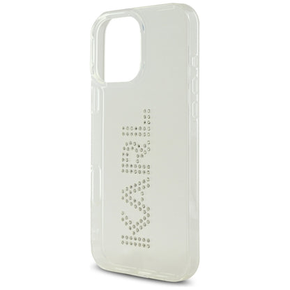 Futrola za Apple iPhone 16 Pro, Karl Lagerfeld, IML Rhinestones Transparent Logo, Prozirna
