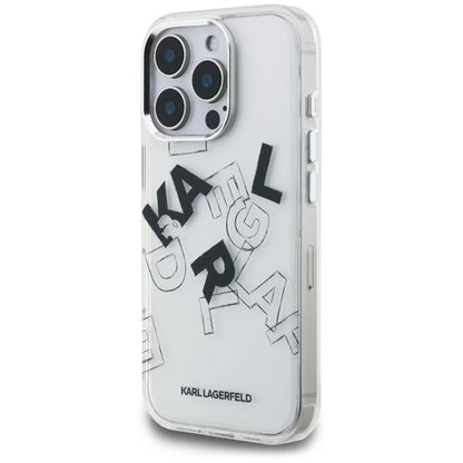 Futrola za Apple iPhone 16 Pro, Karl Lagerfeld, IML Sketched Graphic Logo, Prozirna