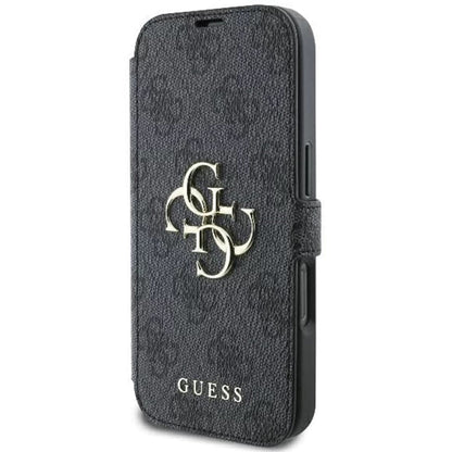 Futrola za Apple iPhone 16 Pro Max, Guess, 4G Book, Crna