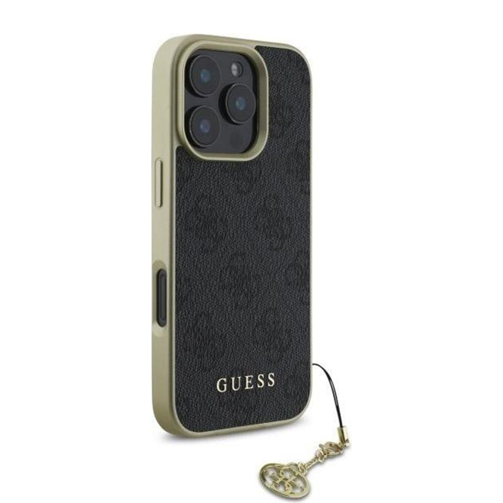 Futrola za Apple iPhone 16 Pro Max, Guess, 4G Charm, Crna