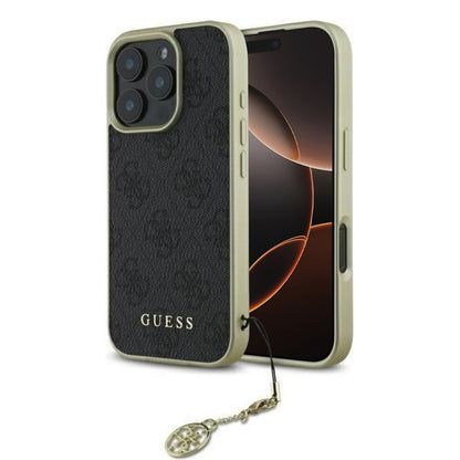 Futrola za Apple iPhone 16 Pro Max, Guess, 4G Charm, Crna