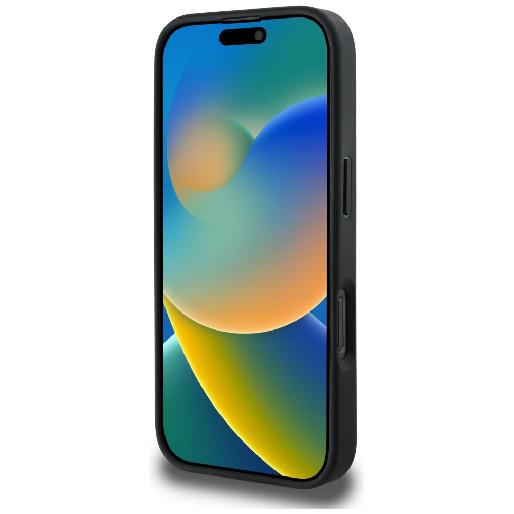 Futrola za Apple iPhone 16 Pro Max, Guess, 4G Grained Roses Big Logo, Crna