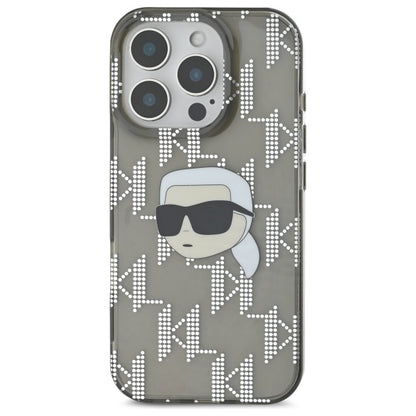Futrola za Apple iPhone 16 Pro Max, Karl Lagerfeld, IML Luxury Electroplated Karl's Head, Crna