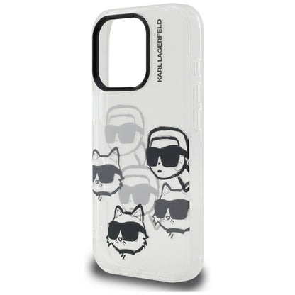 Maska za Apple iPhone 16 Pro Max, Karl Lagerfeld, IML Luxury Multi Head Pattern, Prozirna