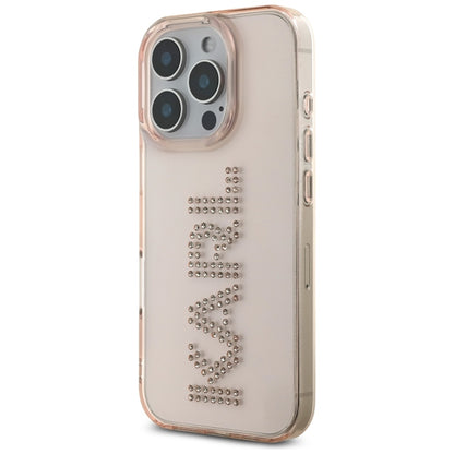Futrola za Apple iPhone 16 Pro Max, Karl Lagerfeld, IML Rhinestones Pink Logo, Roza