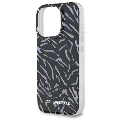 Futrola za Apple iPhone 16 Pro Max, Karl Lagerfeld, Zebra with Cord Strap, Ljubičasta