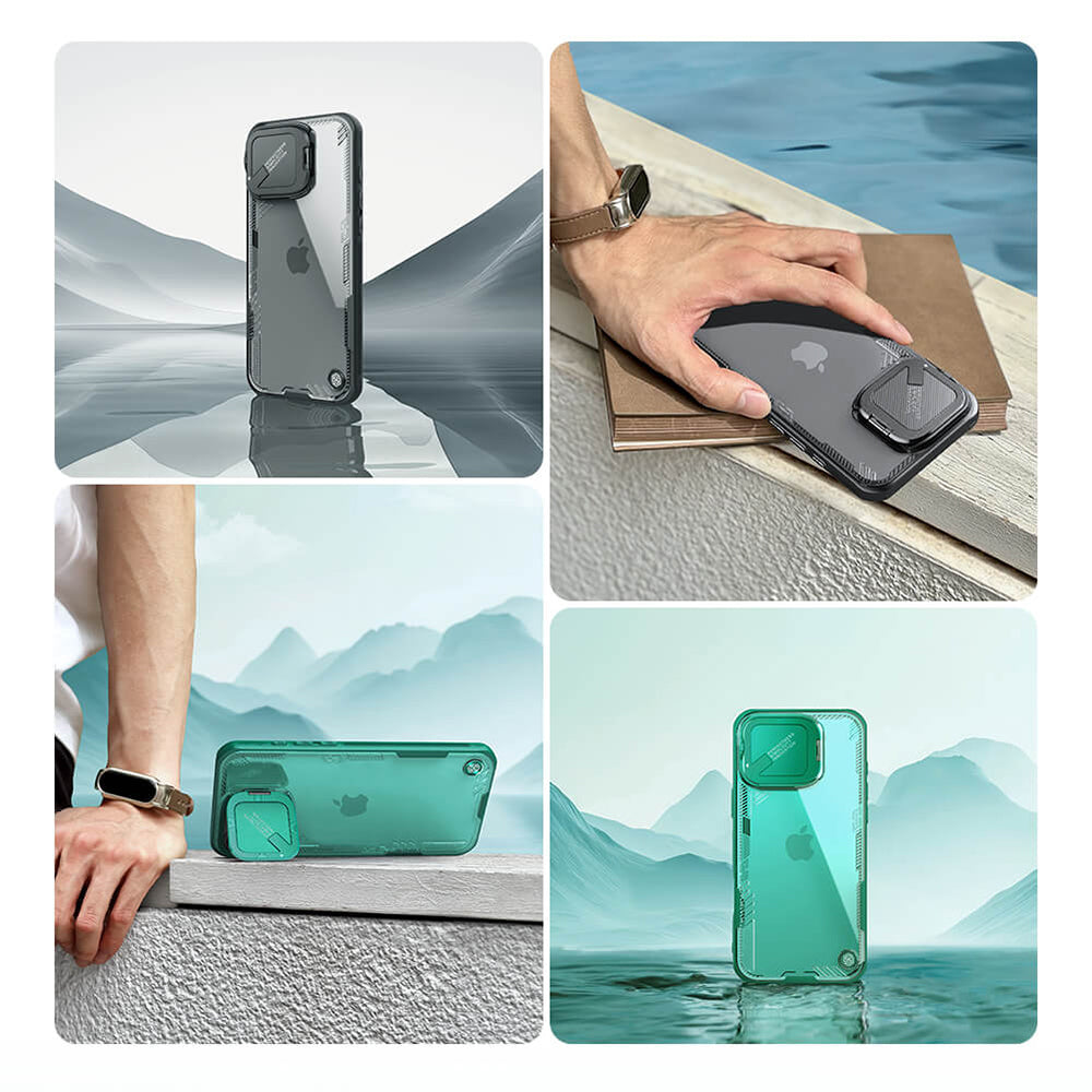 Maska za Apple iPhone 16 Pro Max, Nillkin, Iceblade Prop (bez izreza za kameru), Zelena