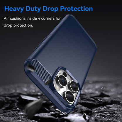 Maska za Apple iPhone 16 Pro Max, Techsuit, Karbon, Plava