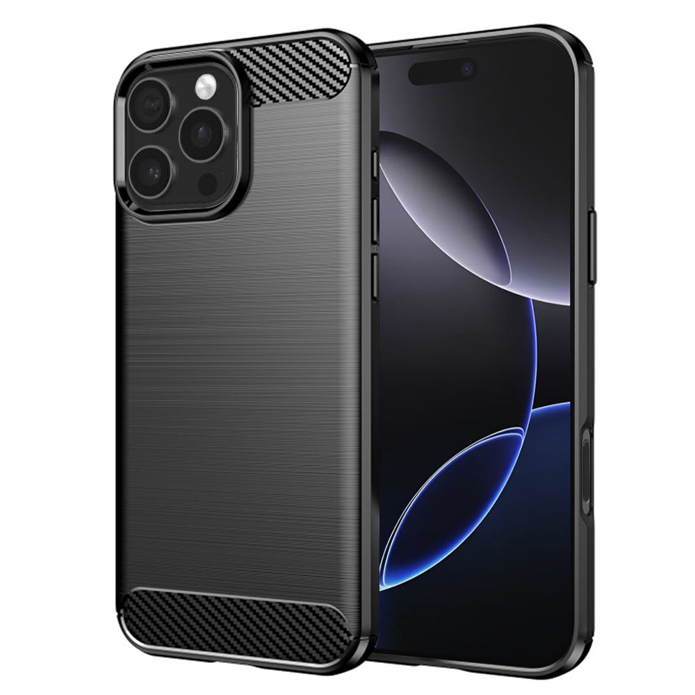 Maska za Apple iPhone 16 Pro Max, Techsuit, Karbon, Crna