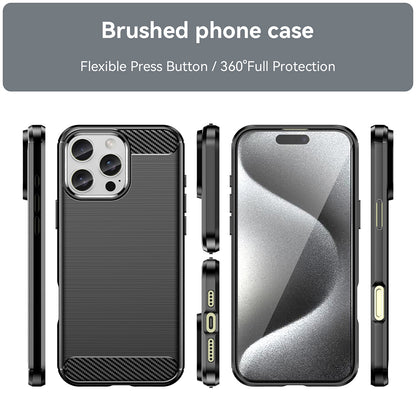 Maska za Apple iPhone 16 Pro Max, Techsuit, Karbon, Crna