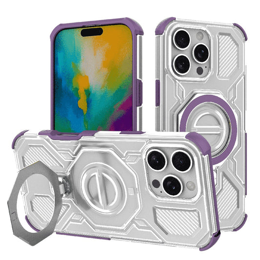 Maska za Apple iPhone 16 Pro Max, Techsuit, Carbon Shield Pro, Ljubičasta