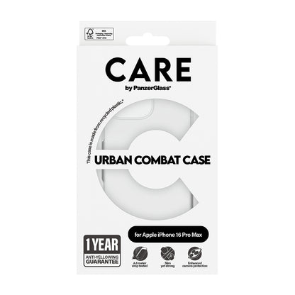 Futrola za Apple iPhone 16 Pro, PanzerGlass, Care Urban Combat, Prozirna