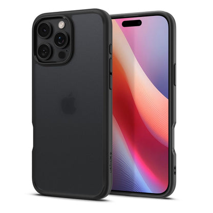 Maska za Apple iPhone 16 Pro, Spigen, Ultra Hybrid, Crna Satinirana ACS08124