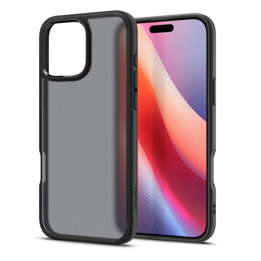 Maska za Apple iPhone 16 Pro, Spigen, Ultra Hybrid, Crna Satinirana ACS08124