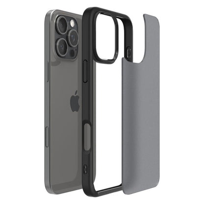 Maska za Apple iPhone 16 Pro, Spigen, Ultra Hybrid, Crna Satinirana ACS08124
