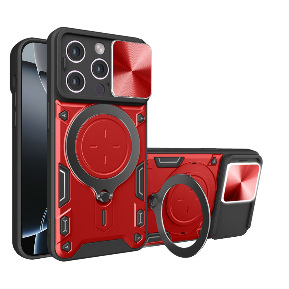 Maska za Apple iPhone 16 Pro, Techsuit, CamGuard Pro, Crvena