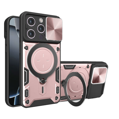 Maska za Apple iPhone 16 Pro, Techsuit, CamGuard Pro, Ružičasto zlatna