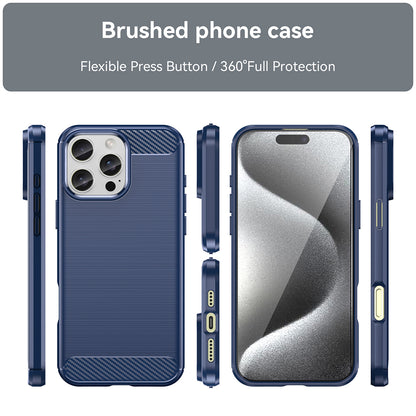 Maska za Apple iPhone 16 Pro, Techsuit, Karbon, Plava