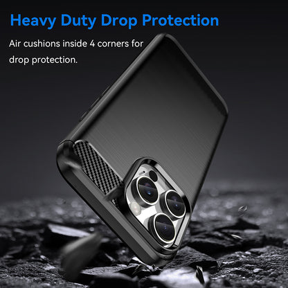 Maska za Apple iPhone 16 Pro, Techsuit, Karbon, Crna