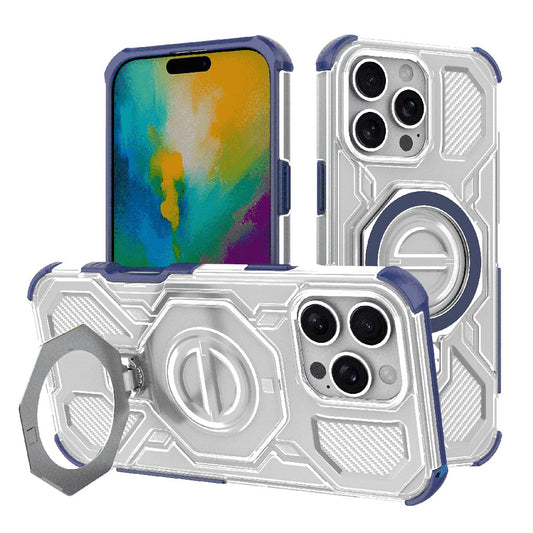 Maska za Apple iPhone 16 Pro, Techsuit, Carbon Shield Pro, Plava