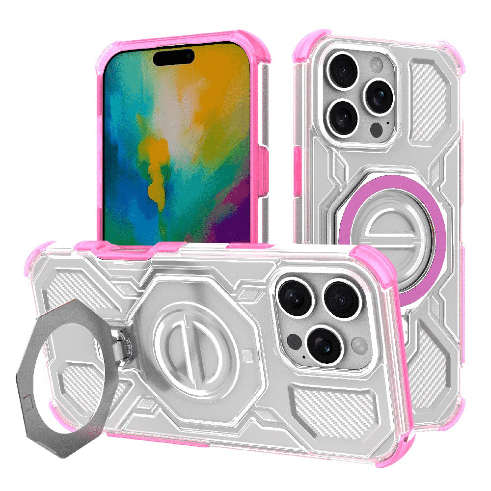 Maska za Apple iPhone 16 Pro, Techsuit, Carbon Shield Pro, Roza