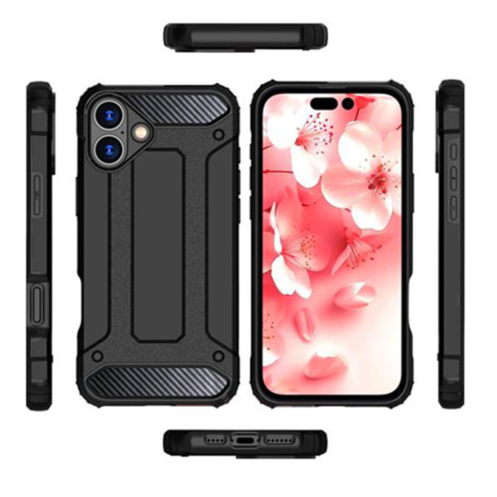 Maska za Apple iPhone 16 Pro, Techsuit, Hybrid Armor, Crna