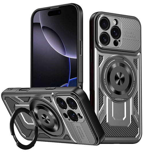 Maska za Apple iPhone 16 Pro, Techsuit, RuggedCam, Siva